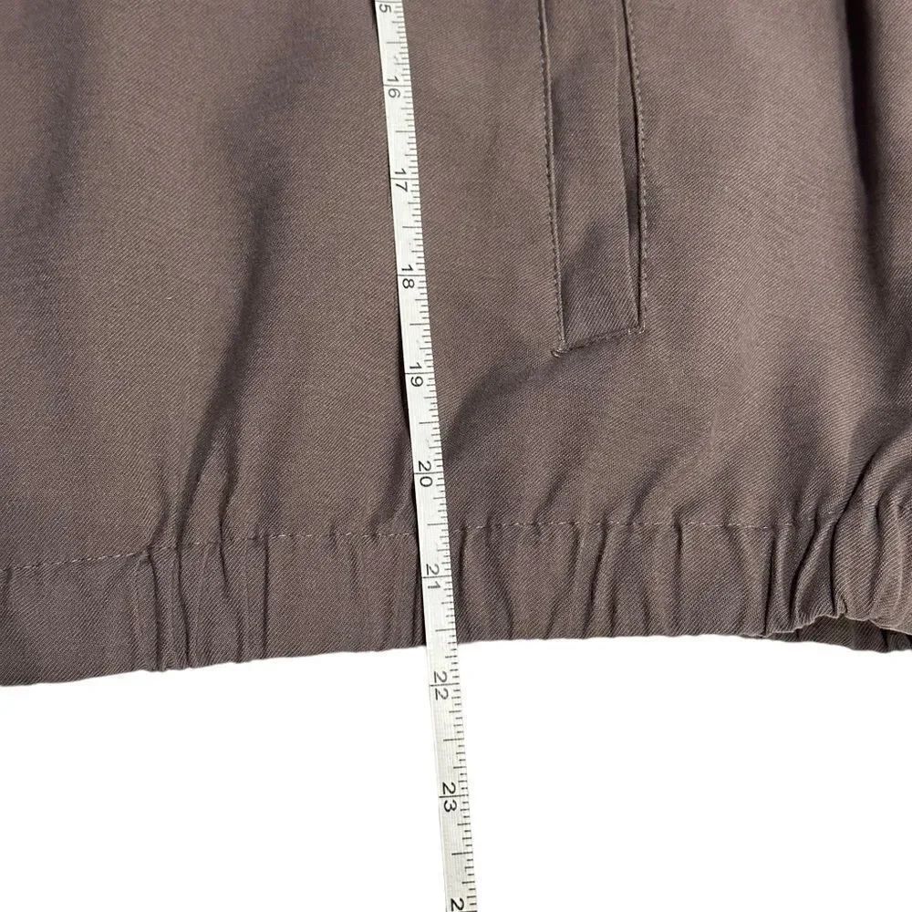 Nine West Grey Utility Bomber Jacket Large - Picture 9 of 9